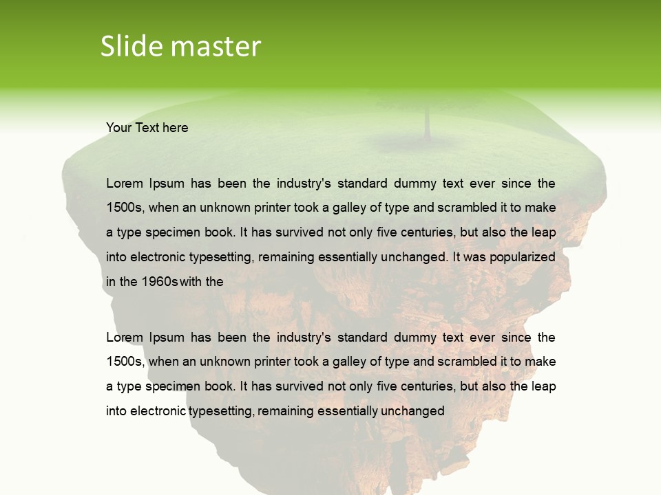 Isolated Background Island PowerPoint Template