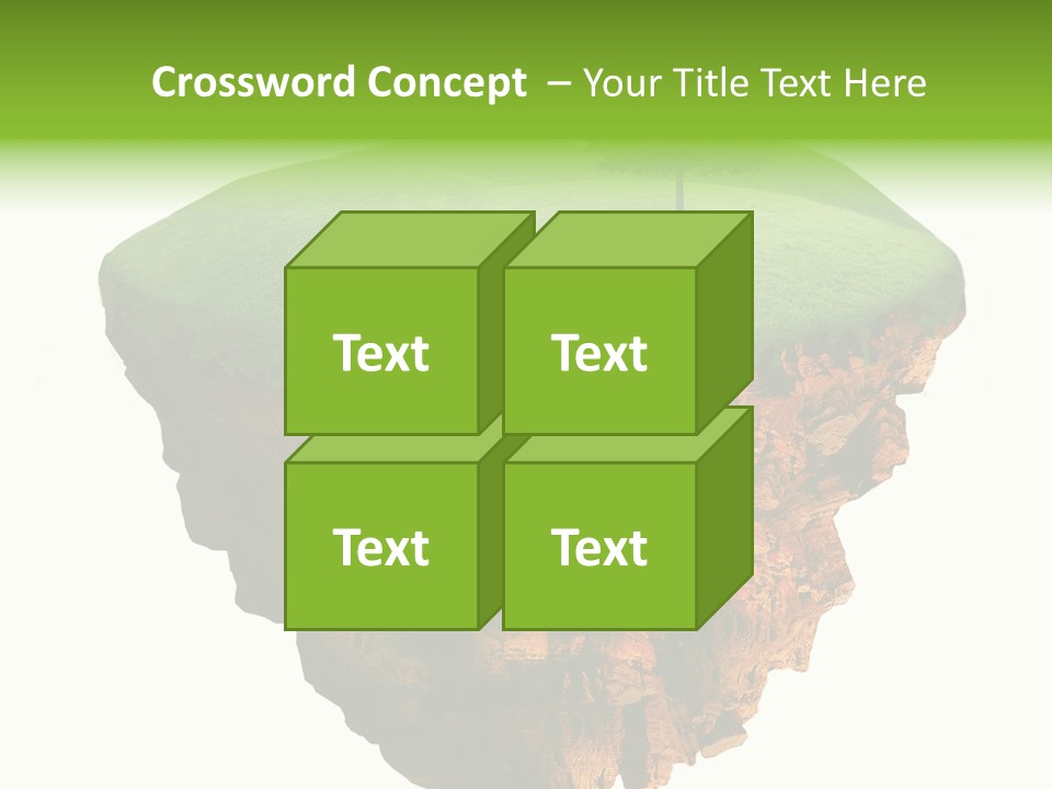 Isolated Background Island PowerPoint Template