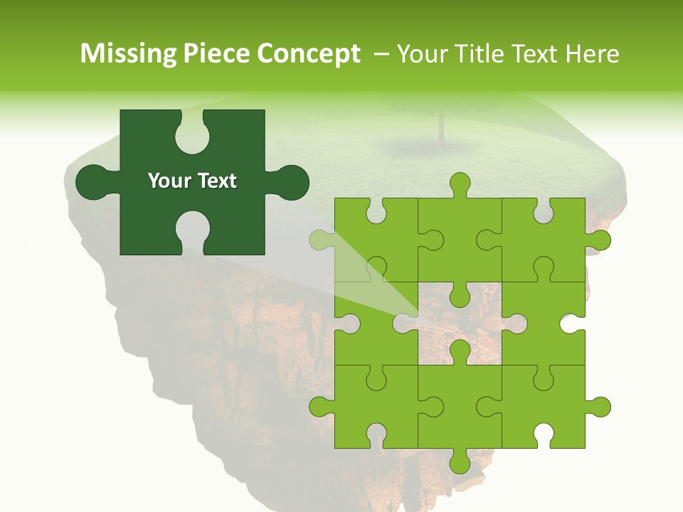 Isolated Background Island PowerPoint Template