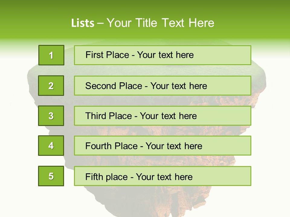 Isolated Background Island PowerPoint Template