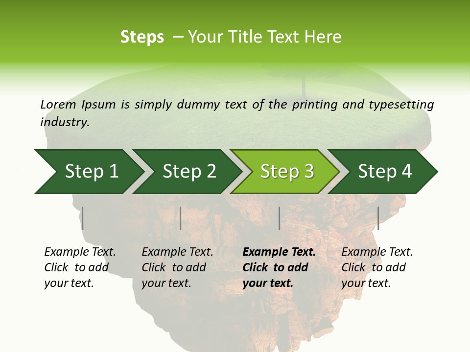 Isolated Background Island PowerPoint Template