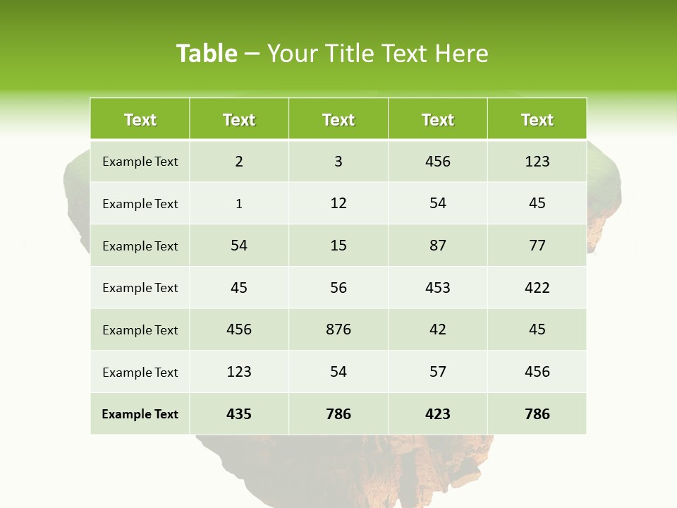 Isolated Background Island PowerPoint Template