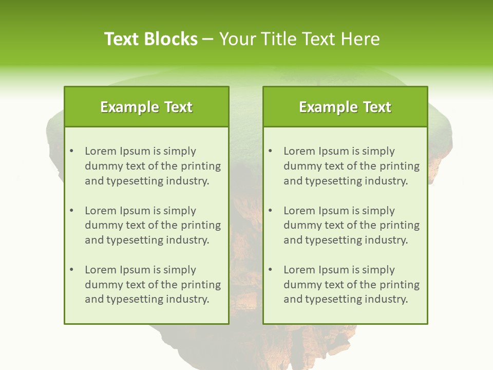 Isolated Background Island PowerPoint Template
