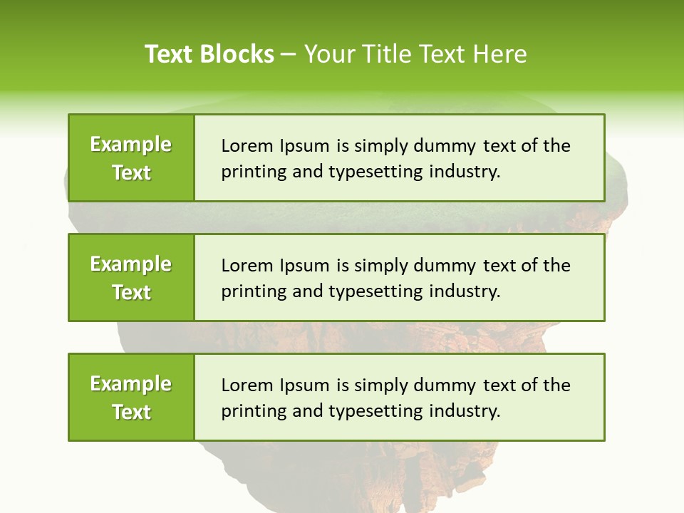 Isolated Background Island PowerPoint Template