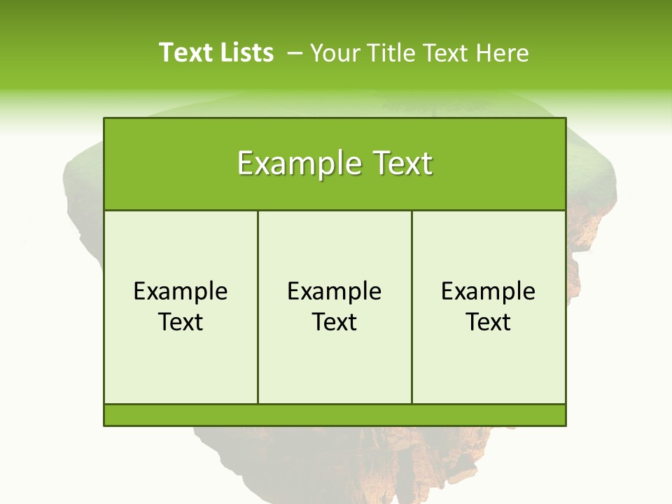 Isolated Background Island PowerPoint Template