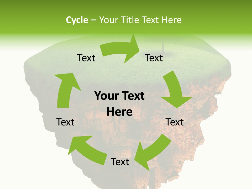 Isolated Background Island PowerPoint Template