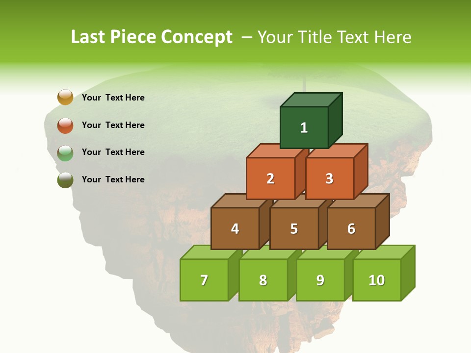 Isolated Background Island PowerPoint Template