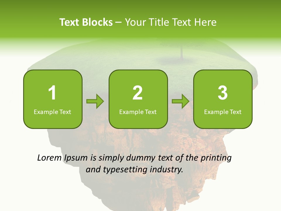 Isolated Background Island PowerPoint Template