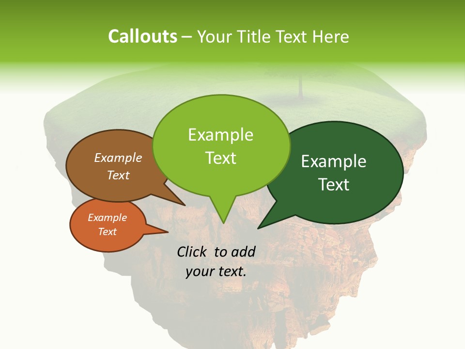 Isolated Background Island PowerPoint Template