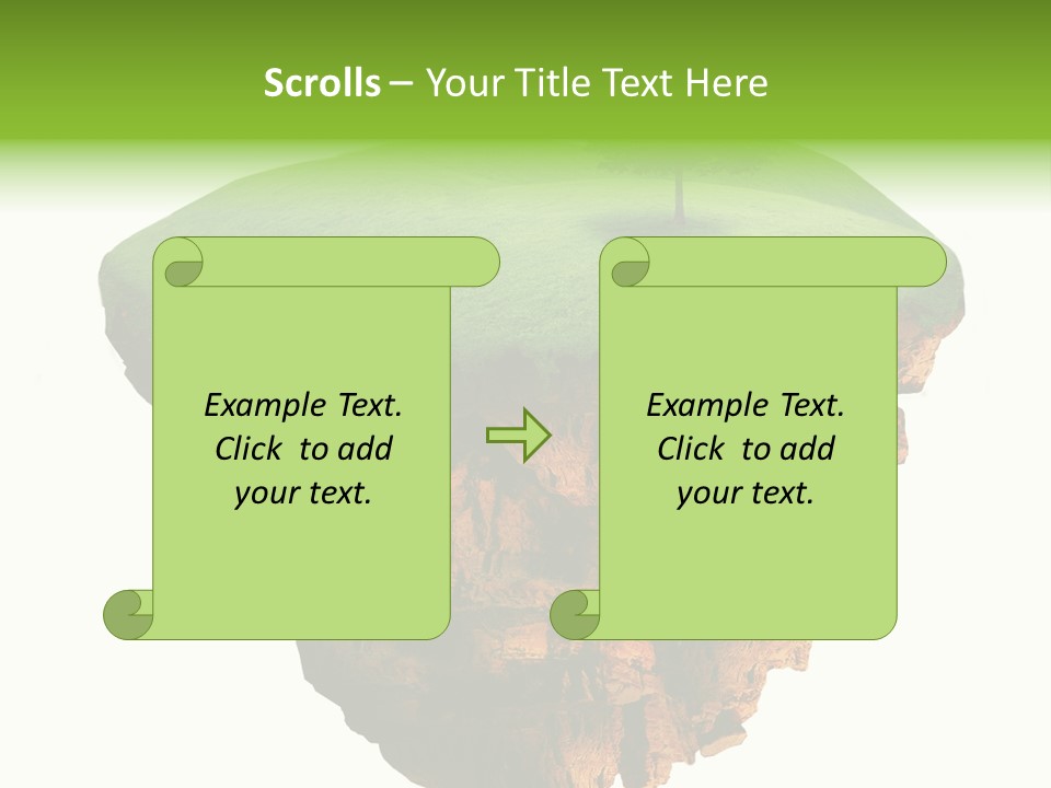 Isolated Background Island PowerPoint Template