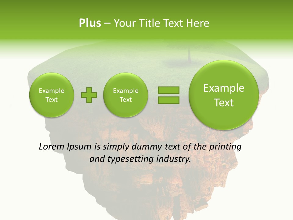 Isolated Background Island PowerPoint Template