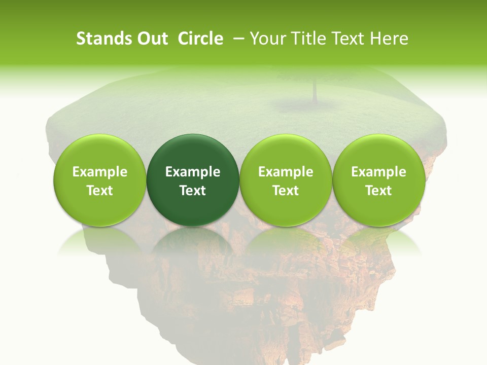 Isolated Background Island PowerPoint Template