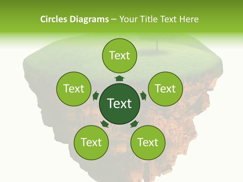 Isolated Background Island PowerPoint Template