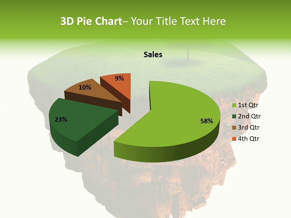Isolated Background Island PowerPoint Template