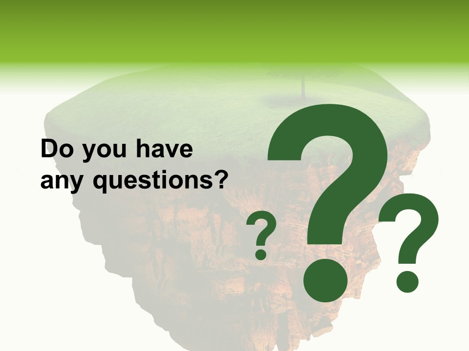 Isolated Background Island PowerPoint Template