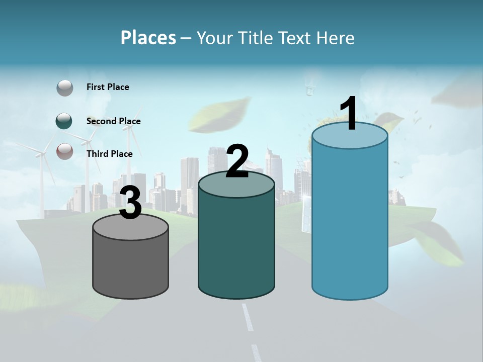 Stromverbrauch Umweltschutz Windkraft PowerPoint Template