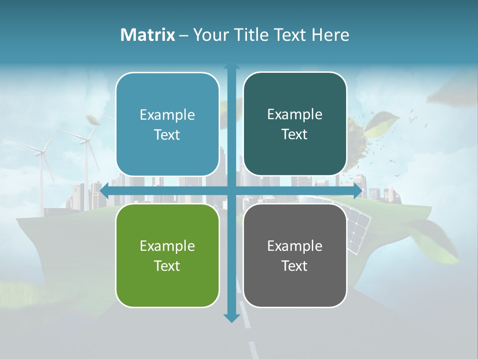 Stromverbrauch Umweltschutz Windkraft PowerPoint Template