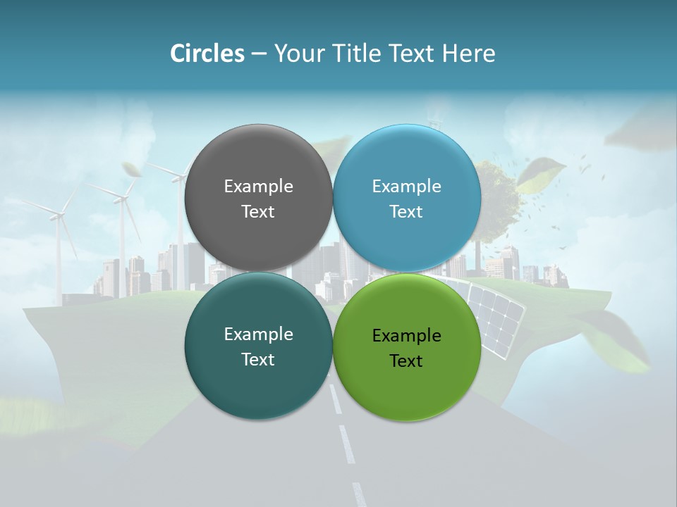 Stromverbrauch Umweltschutz Windkraft PowerPoint Template