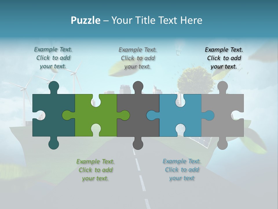 Stromverbrauch Umweltschutz Windkraft PowerPoint Template