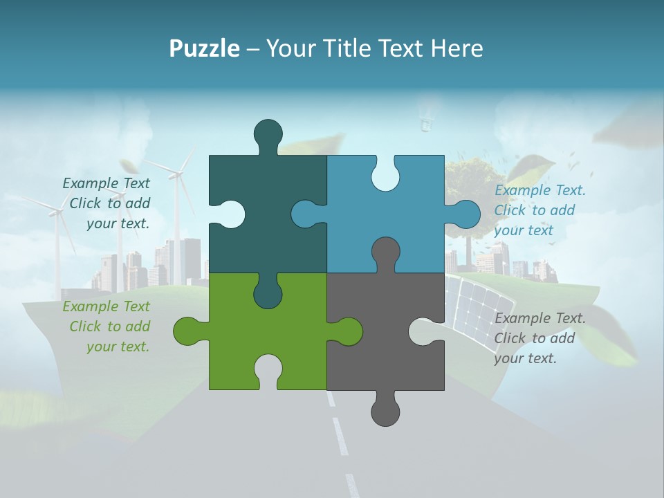 Stromverbrauch Umweltschutz Windkraft PowerPoint Template