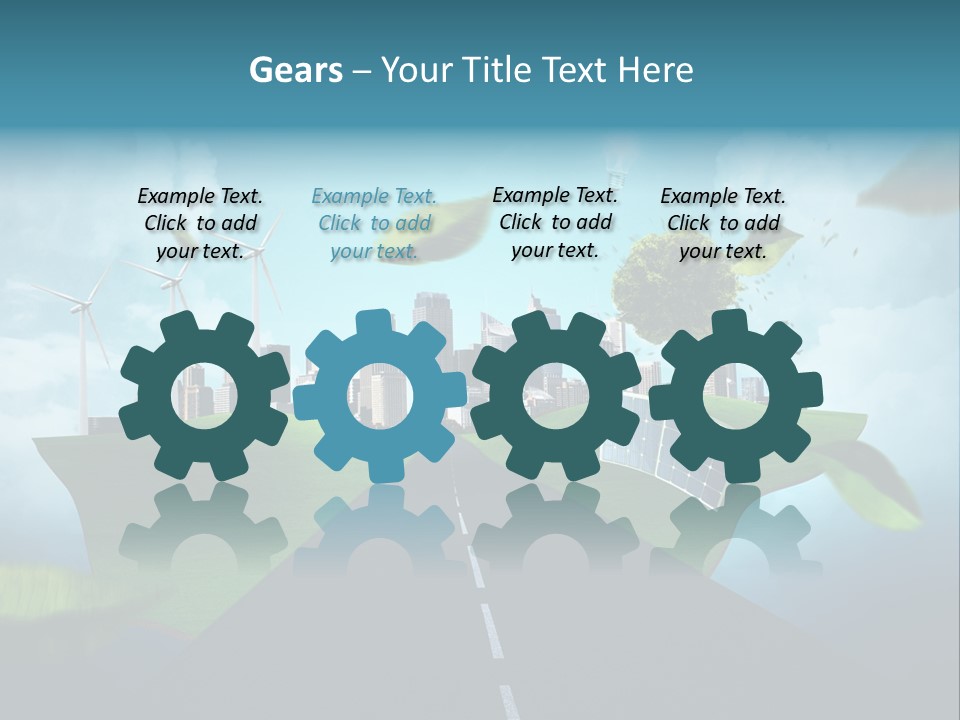 Stromverbrauch Umweltschutz Windkraft PowerPoint Template