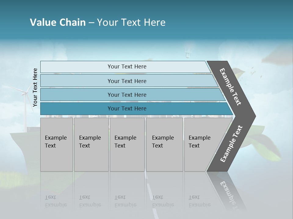 Stromverbrauch Umweltschutz Windkraft PowerPoint Template
