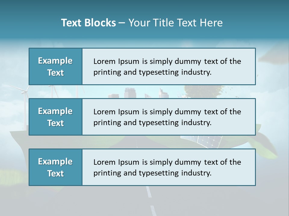Stromverbrauch Umweltschutz Windkraft PowerPoint Template