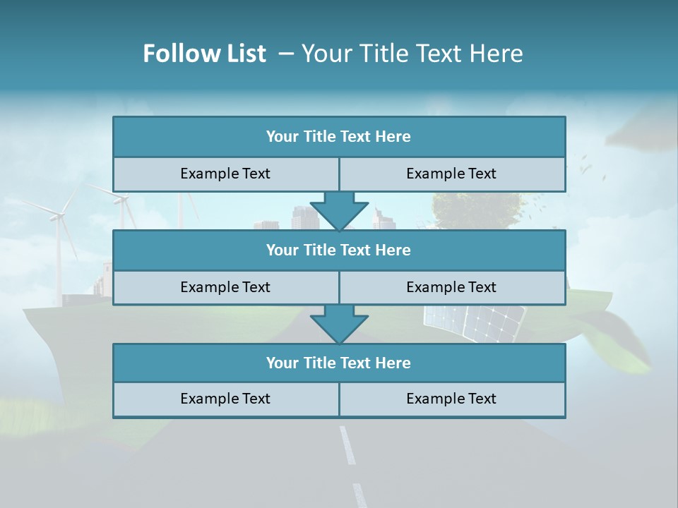 Stromverbrauch Umweltschutz Windkraft PowerPoint Template