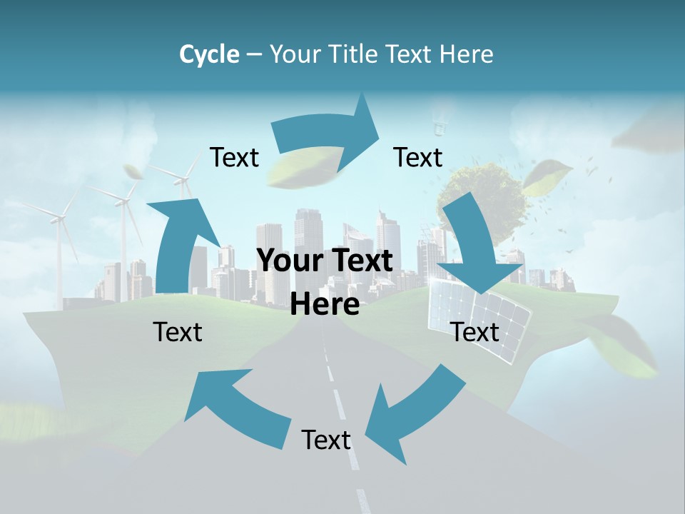 Stromverbrauch Umweltschutz Windkraft PowerPoint Template