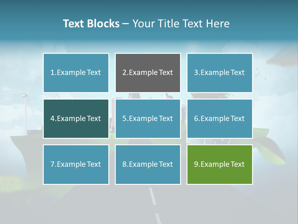 Stromverbrauch Umweltschutz Windkraft PowerPoint Template