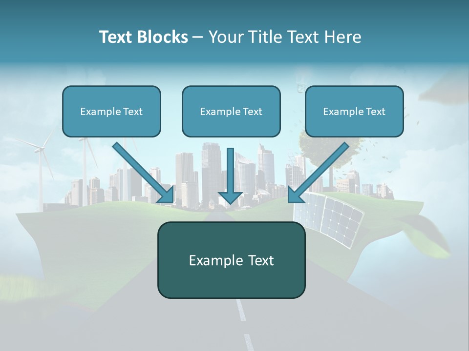 Stromverbrauch Umweltschutz Windkraft PowerPoint Template