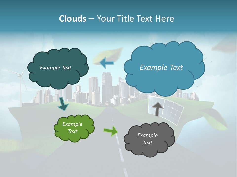 Stromverbrauch Umweltschutz Windkraft PowerPoint Template