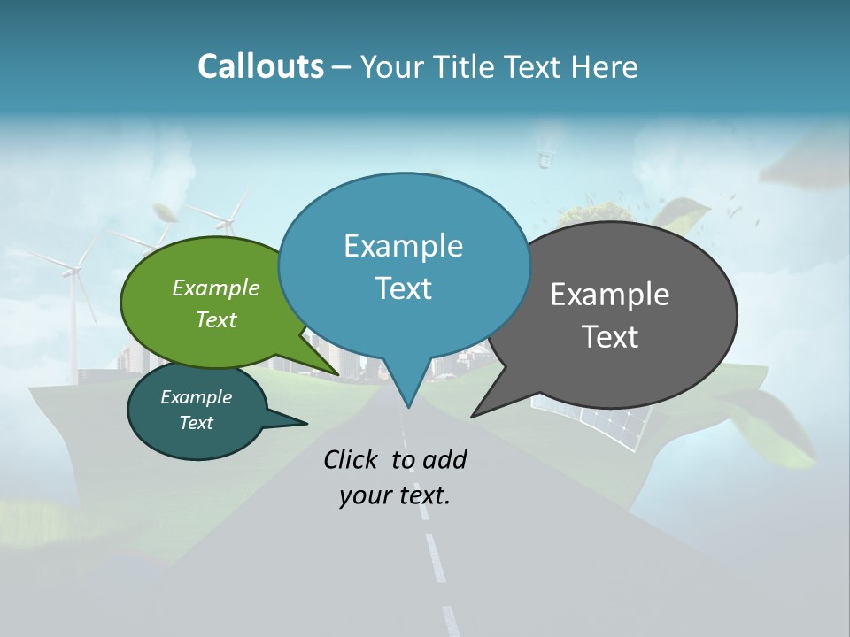 Stromverbrauch Umweltschutz Windkraft PowerPoint Template