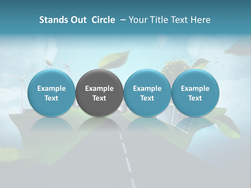 Stromverbrauch Umweltschutz Windkraft PowerPoint Template