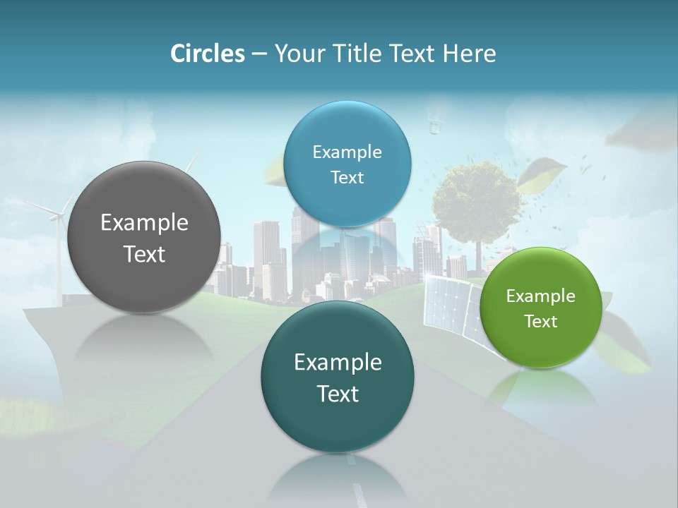 Stromverbrauch Umweltschutz Windkraft PowerPoint Template