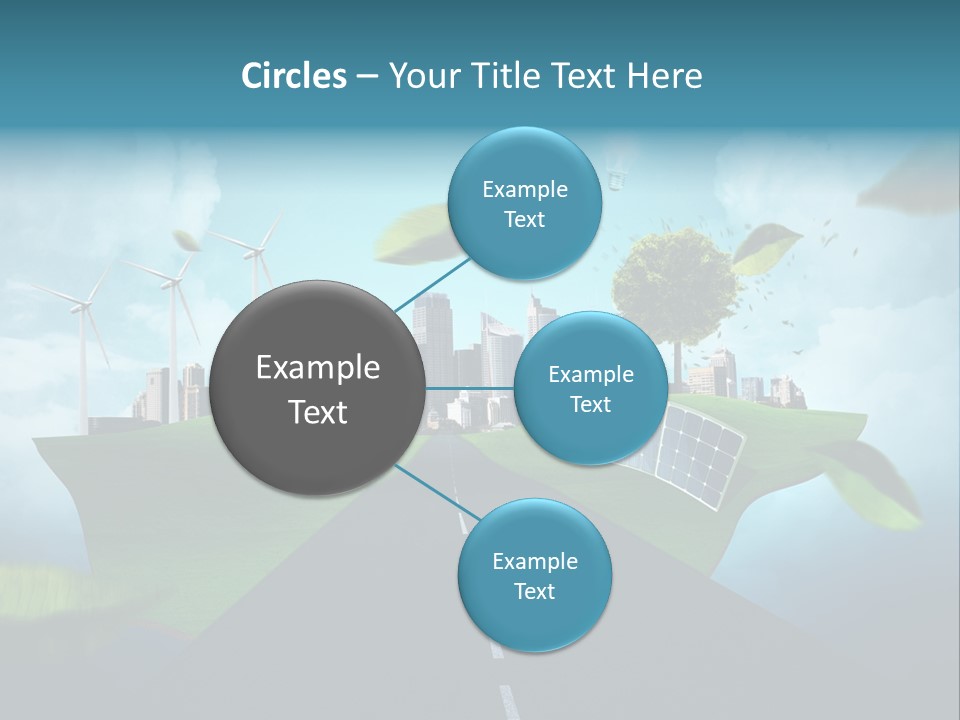 Stromverbrauch Umweltschutz Windkraft PowerPoint Template