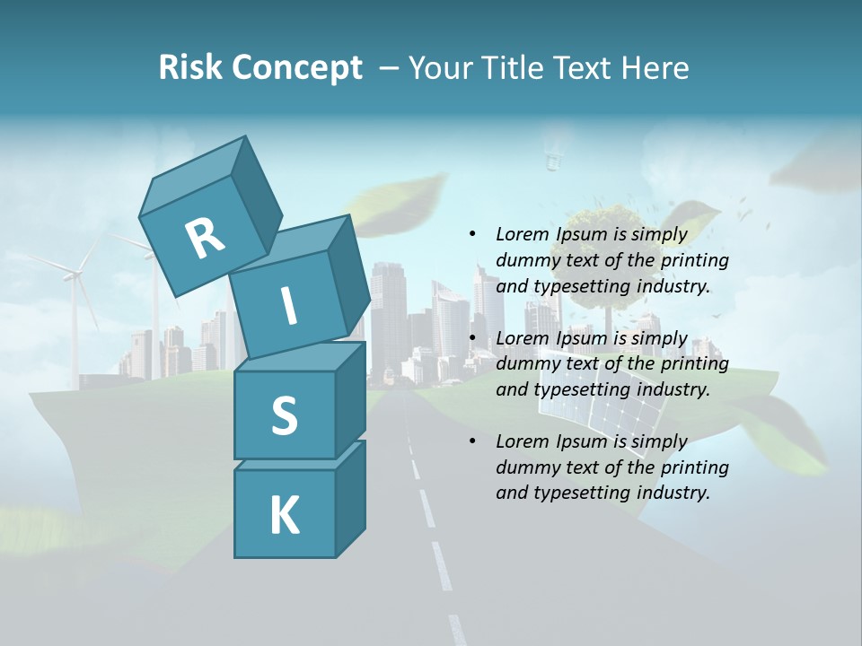 Stromverbrauch Umweltschutz Windkraft PowerPoint Template