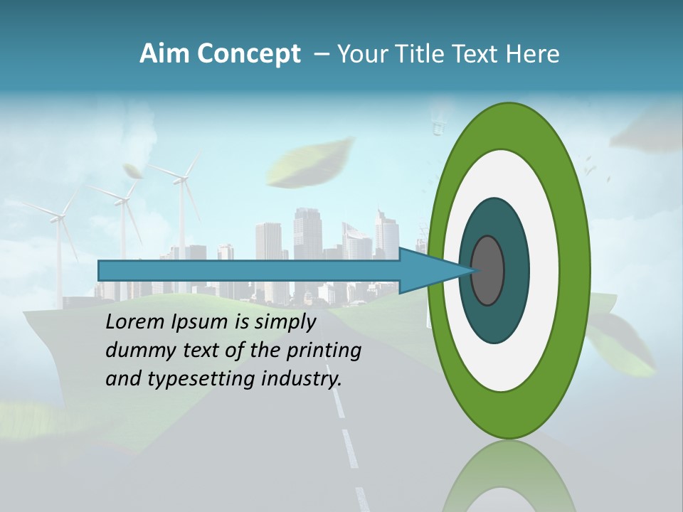 Stromverbrauch Umweltschutz Windkraft PowerPoint Template