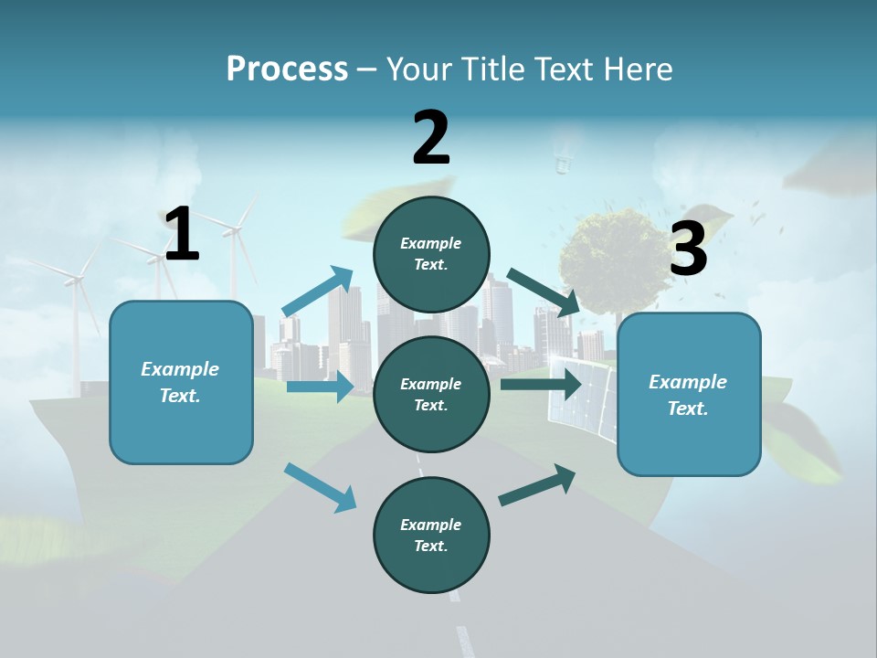 Stromverbrauch Umweltschutz Windkraft PowerPoint Template