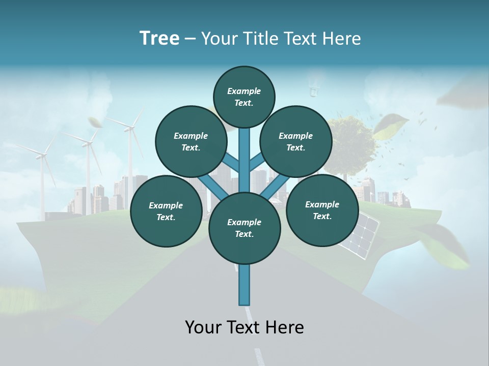 Stromverbrauch Umweltschutz Windkraft PowerPoint Template