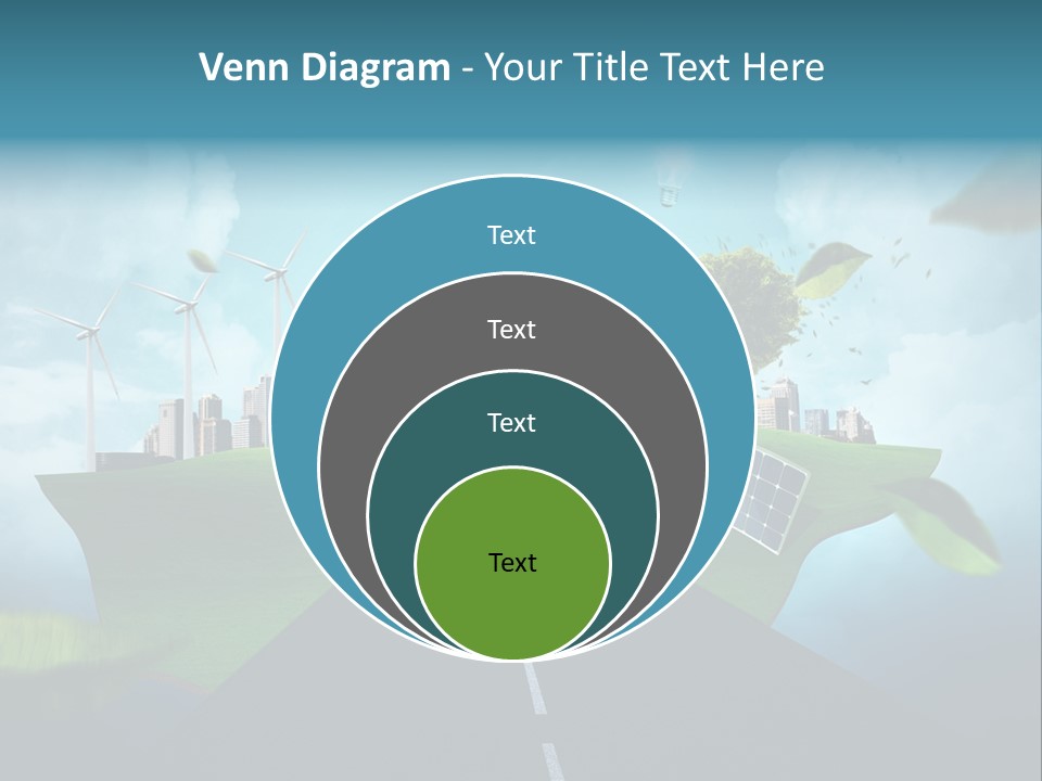 Stromverbrauch Umweltschutz Windkraft PowerPoint Template