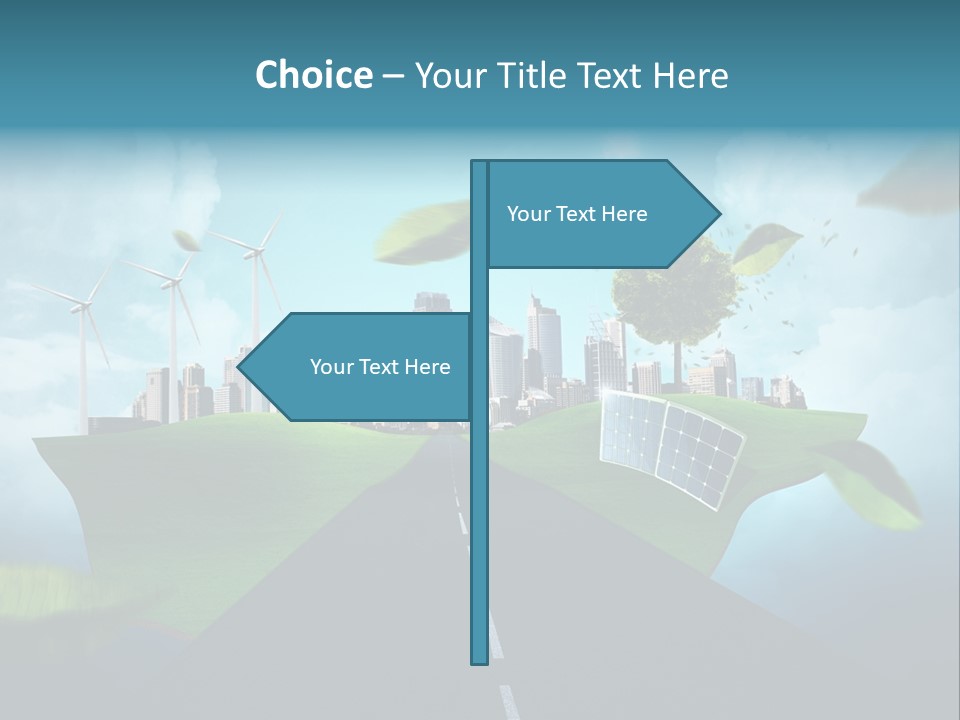 Stromverbrauch Umweltschutz Windkraft PowerPoint Template