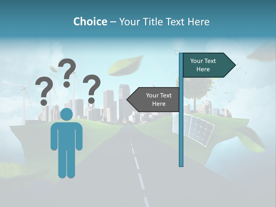 Stromverbrauch Umweltschutz Windkraft PowerPoint Template