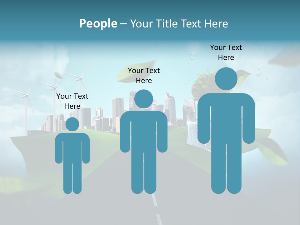 Stromverbrauch Umweltschutz Windkraft PowerPoint Template