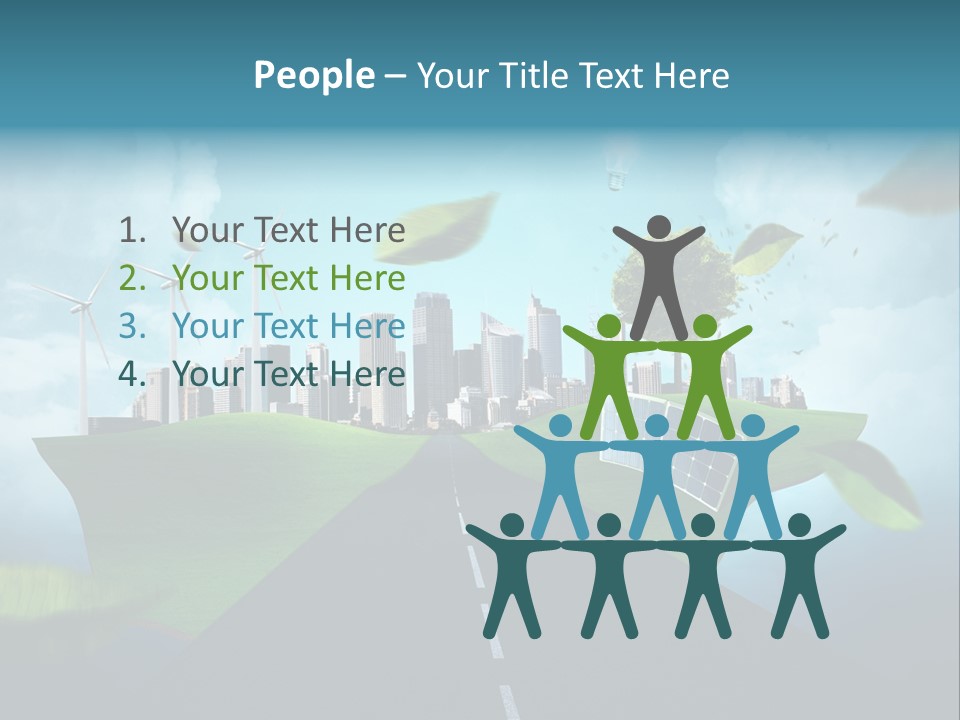 Stromverbrauch Umweltschutz Windkraft PowerPoint Template