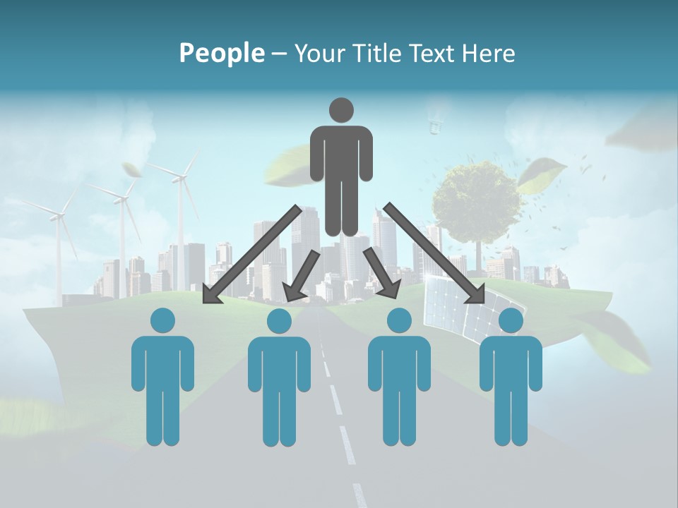 Stromverbrauch Umweltschutz Windkraft PowerPoint Template