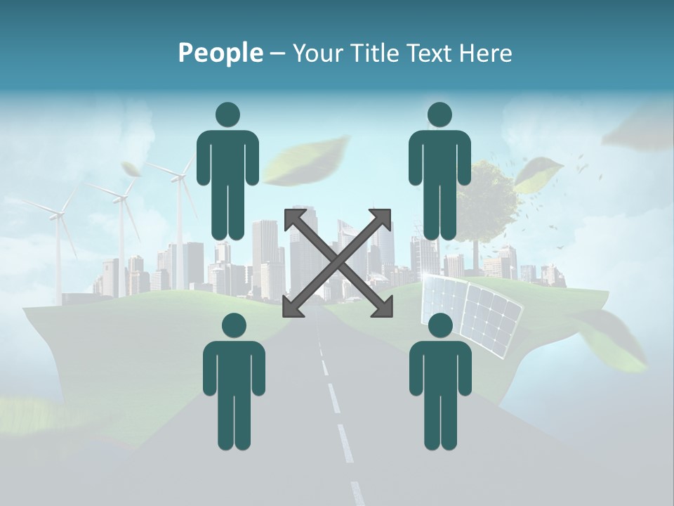 Stromverbrauch Umweltschutz Windkraft PowerPoint Template