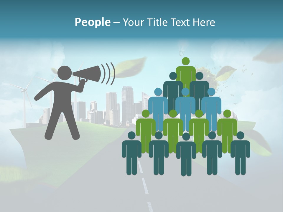 Stromverbrauch Umweltschutz Windkraft PowerPoint Template