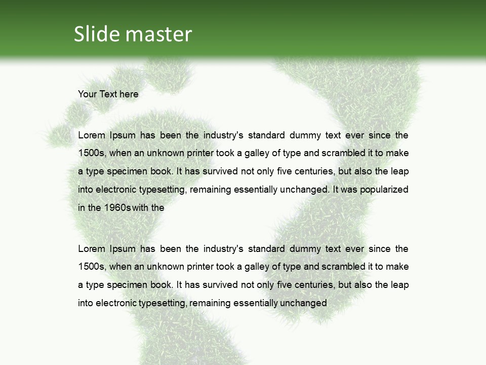 Carbon Clean Isolated PowerPoint Template