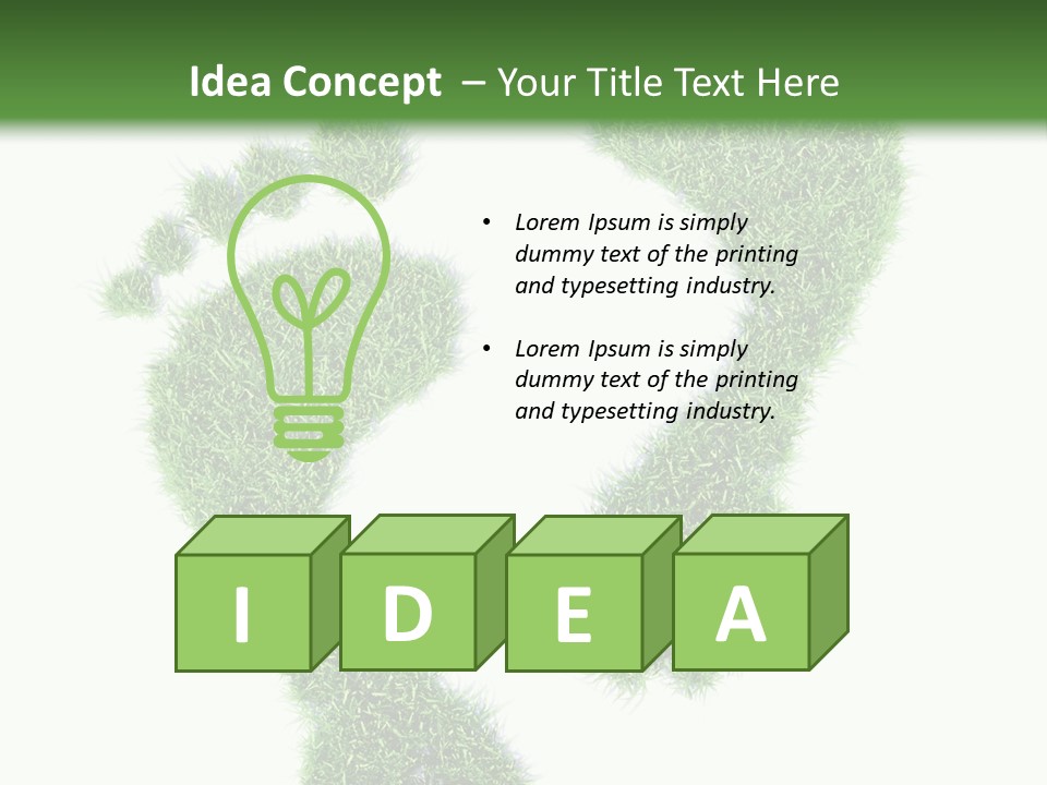 Carbon Clean Isolated PowerPoint Template